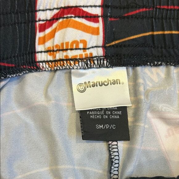 Maruchan Men’s Small Pajama Bottoms In Fun Ramen Print - Picture 2 of 4